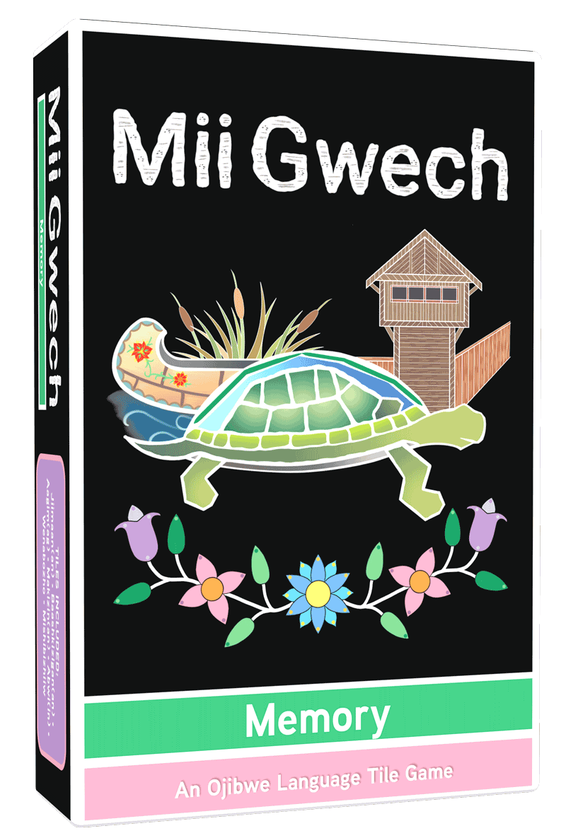 Miigwech Black Memory Game by Nashke Native Games – Birchbark Books