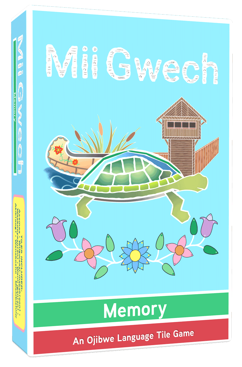 Miigwech Blue Memory Game by Nashke Native Games