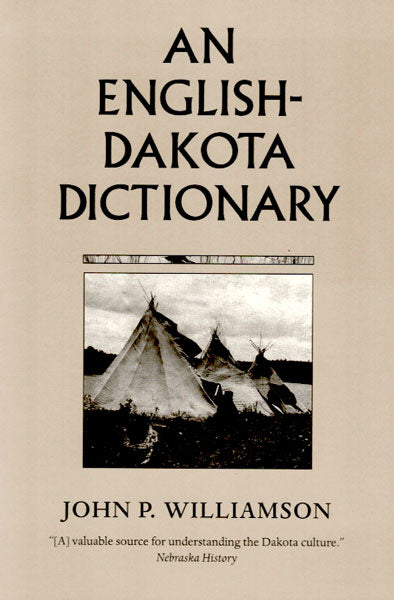 An English-Dakota Dictionary by John Williamson