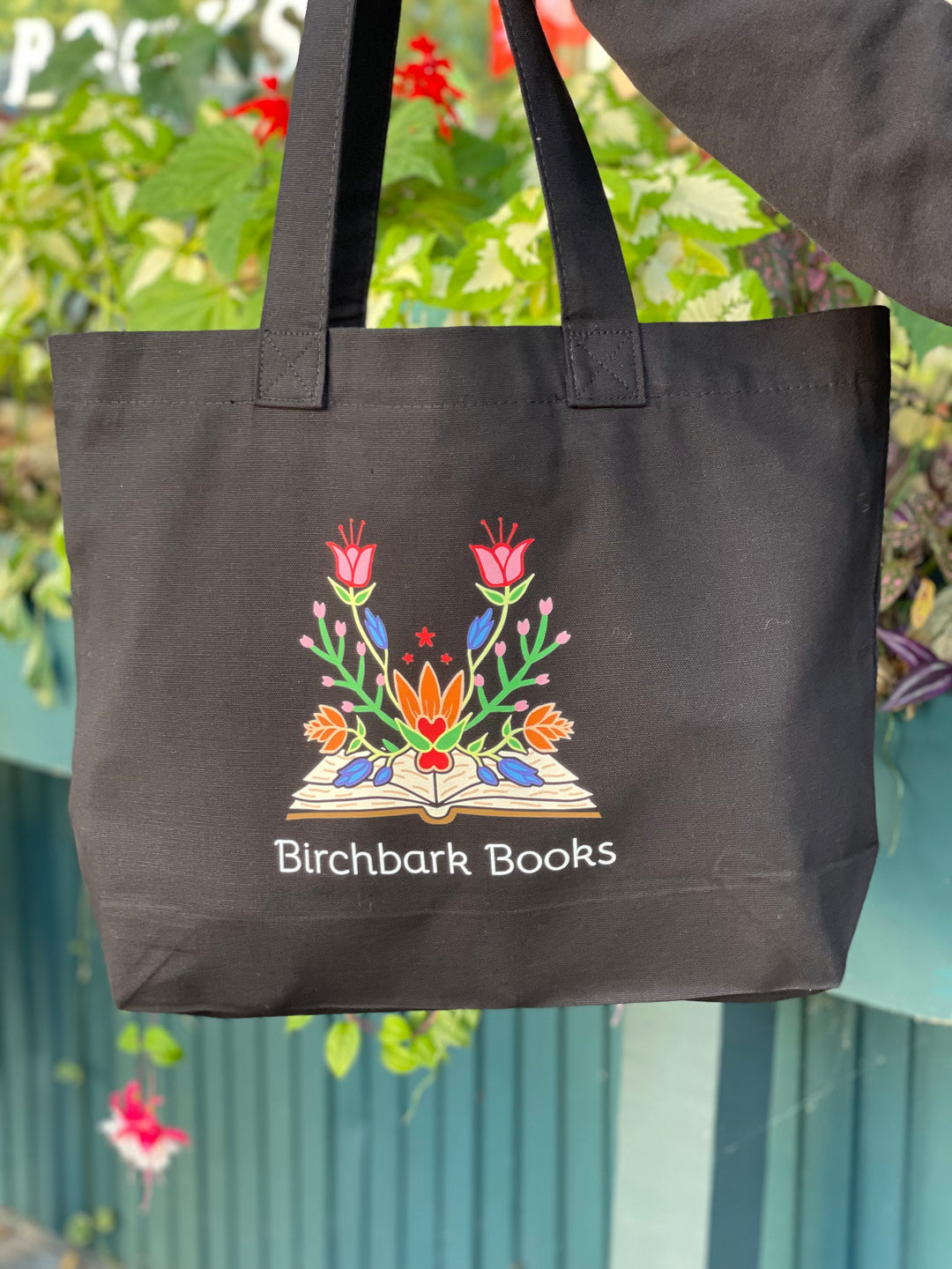 Ojibwe Floral XL Tote Bag