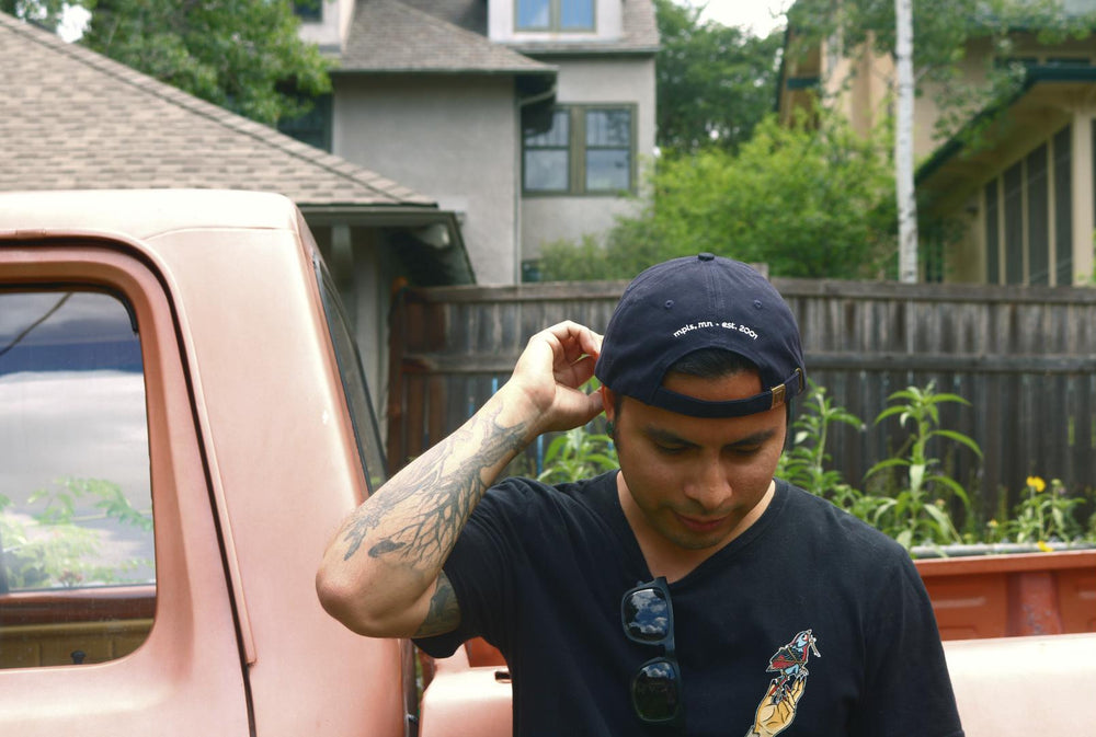 Ojibwe Floral Hat Back